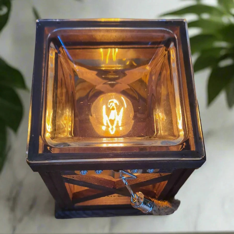 Walnut & Rope Vintage Bulb Illumination Wax Warmer