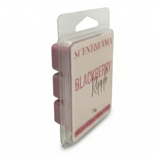 Scentaroma blackberry ripple wax melt packaging on a white background