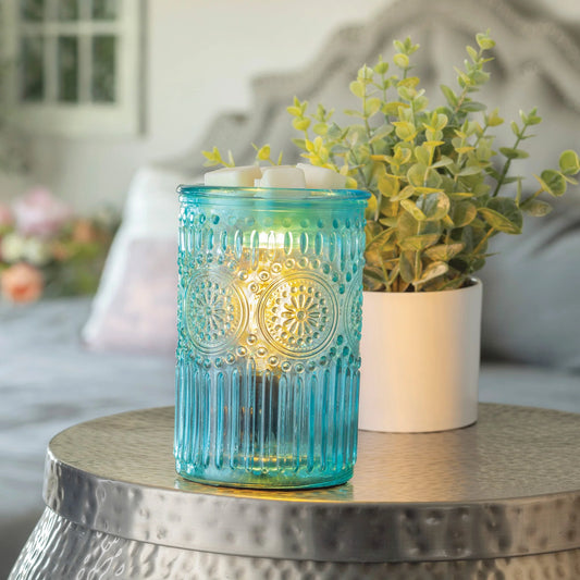 Parisian Glass Candle Warmers Australia Wax Melt Warmer photo on side table