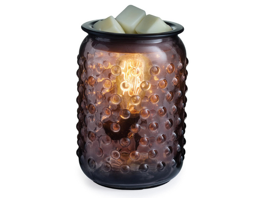 Smokey Hobnail Glass Illumination Wax Warmer