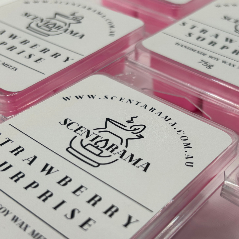 Strawberry Surprise Soy Wax Melt Clamshell Collection