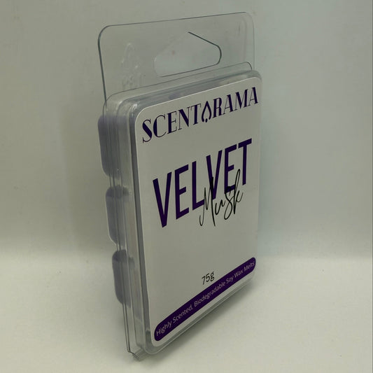 Scentarama Velvet wax melts packaging on a white background