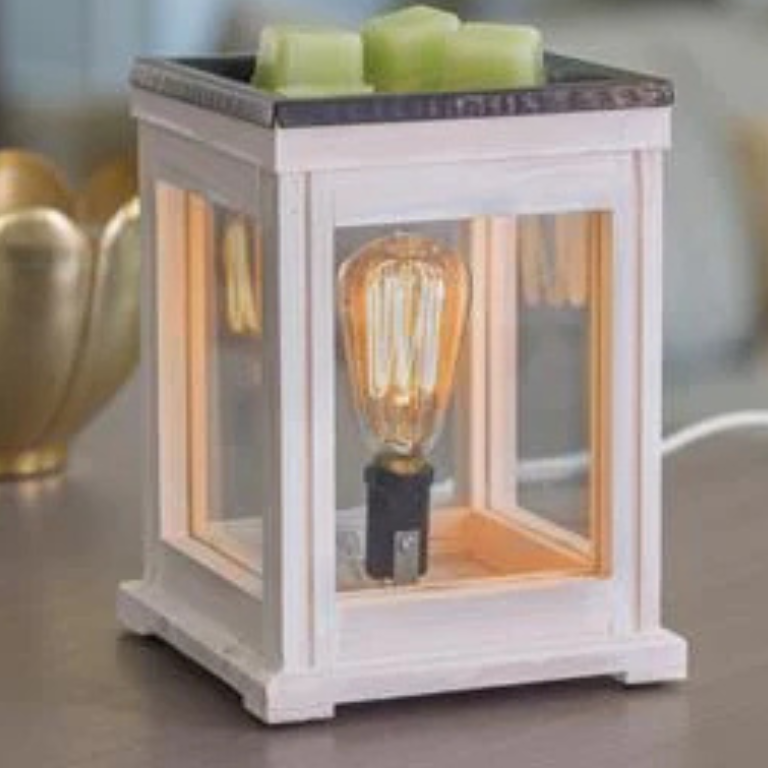 Weathered White Edison Bulb Illumination Wax Warmer