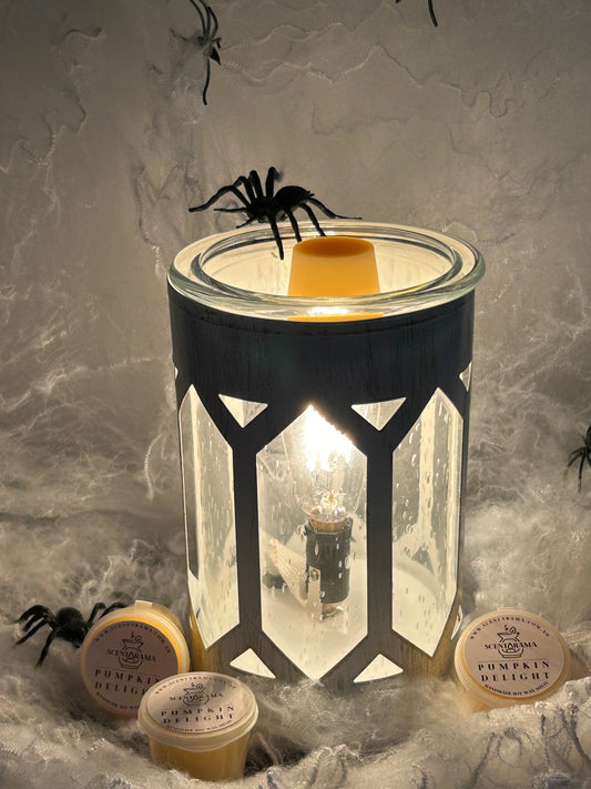 Halloween Wax Melts in a wax warmer