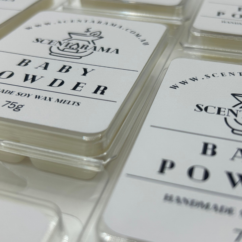 Baby Powder Clamshell  collection Soy Wax Melts Photo