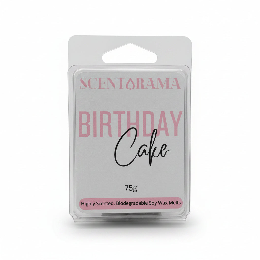 Birthday Cake Soy Wax Melts by Scentarama Clamshell Product Photo Front View