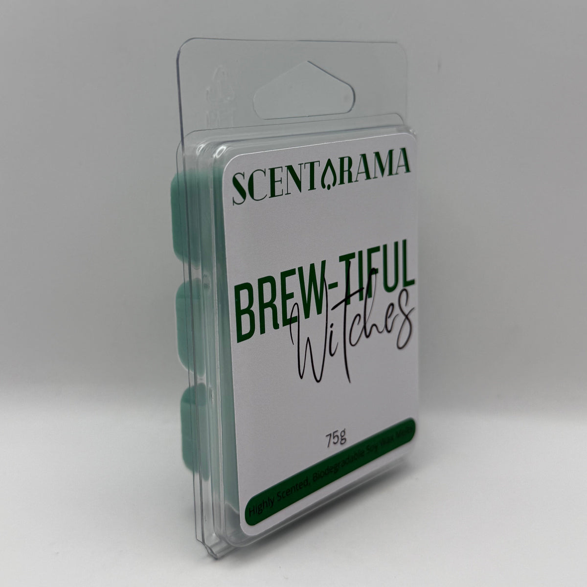 BrewTiful Witches by Scentarama Soy Wax Melts Product Photo Right Side View on White Background