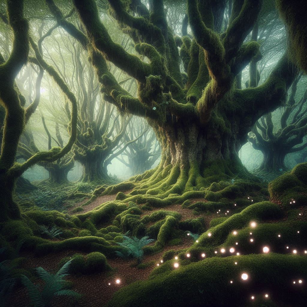 Enchanted woods AI image to depict the scent of Enchanted woods soy wax melts