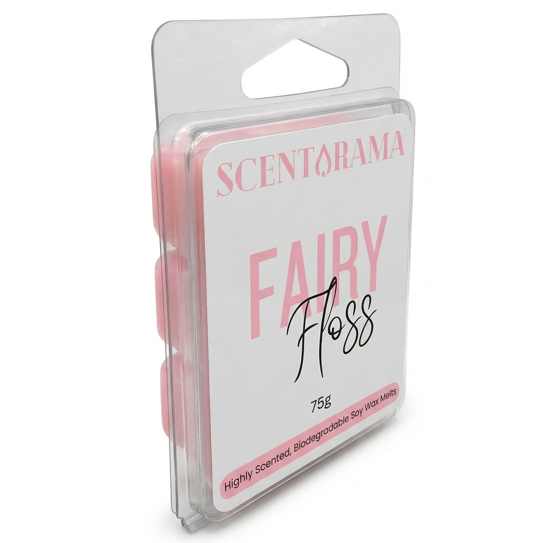 Scentarama Fairy Floss wax melts in  packaging on a white background