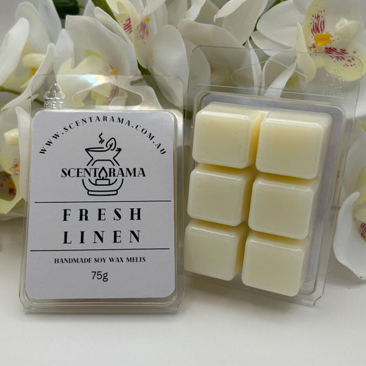 Fresh Linen Clamshell Soy Wax Melt Photo