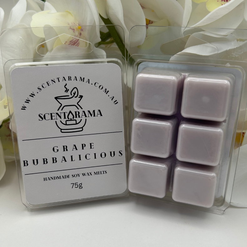 Grape Bubbalicious Soy Wax Melt Clamshell Image