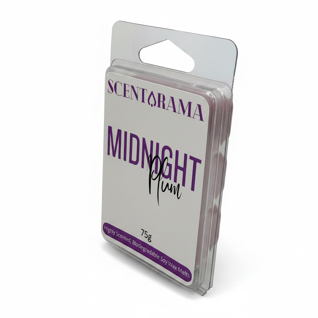Midnight Plum product photo in packaging with 'Scentarama' branding on a white background