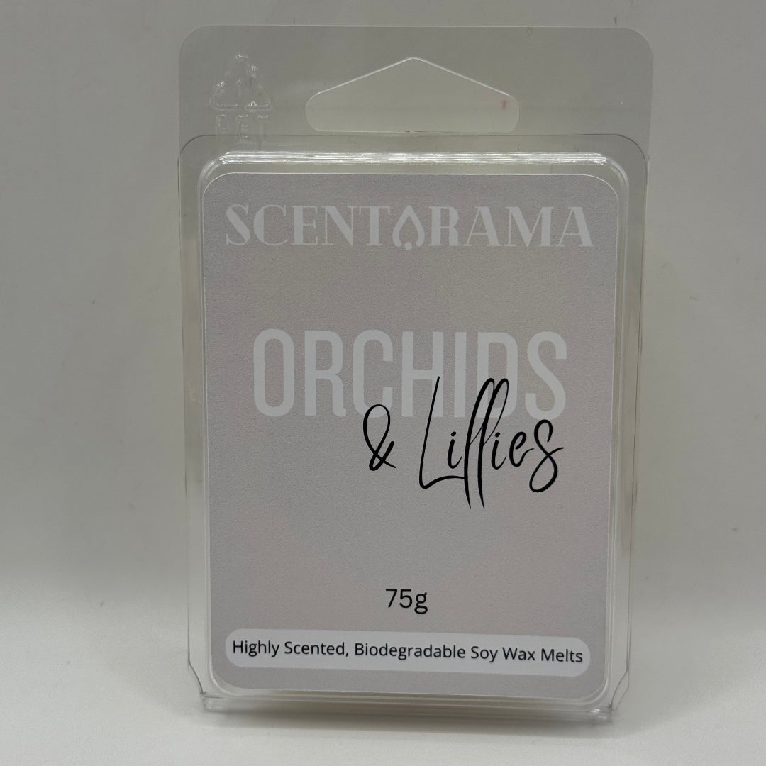 Orchids and Lillies Soy Wax Melt Clamshell Product Photo