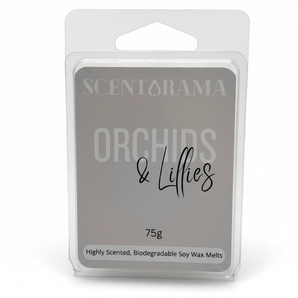 Orchids and Lillies Soy Wax Melt Clamshell Product Photo