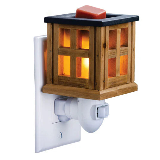 Wood Lantern Pluggable Wax Warmer