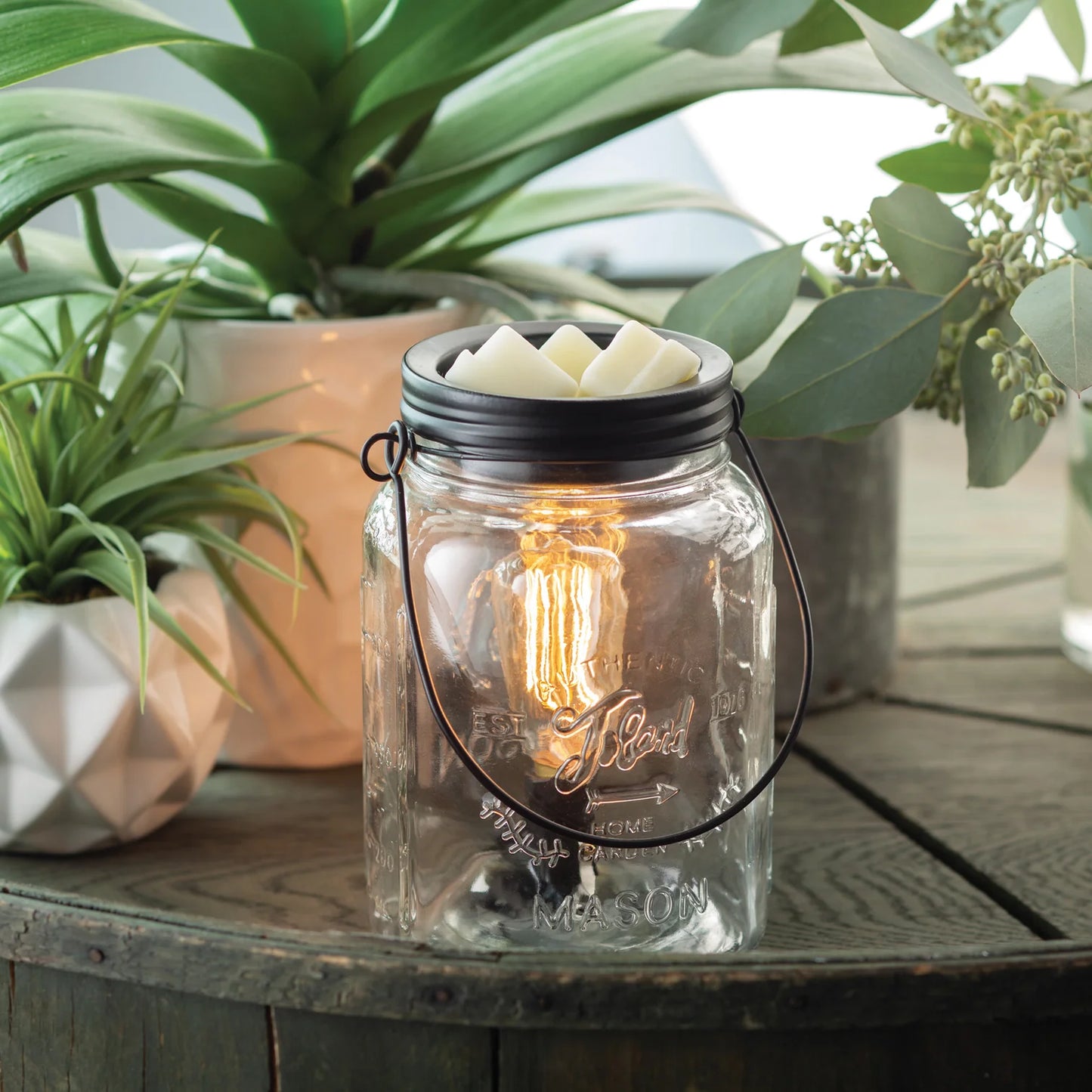 Mason Jar Edison Bulb Wax Melt Warmer