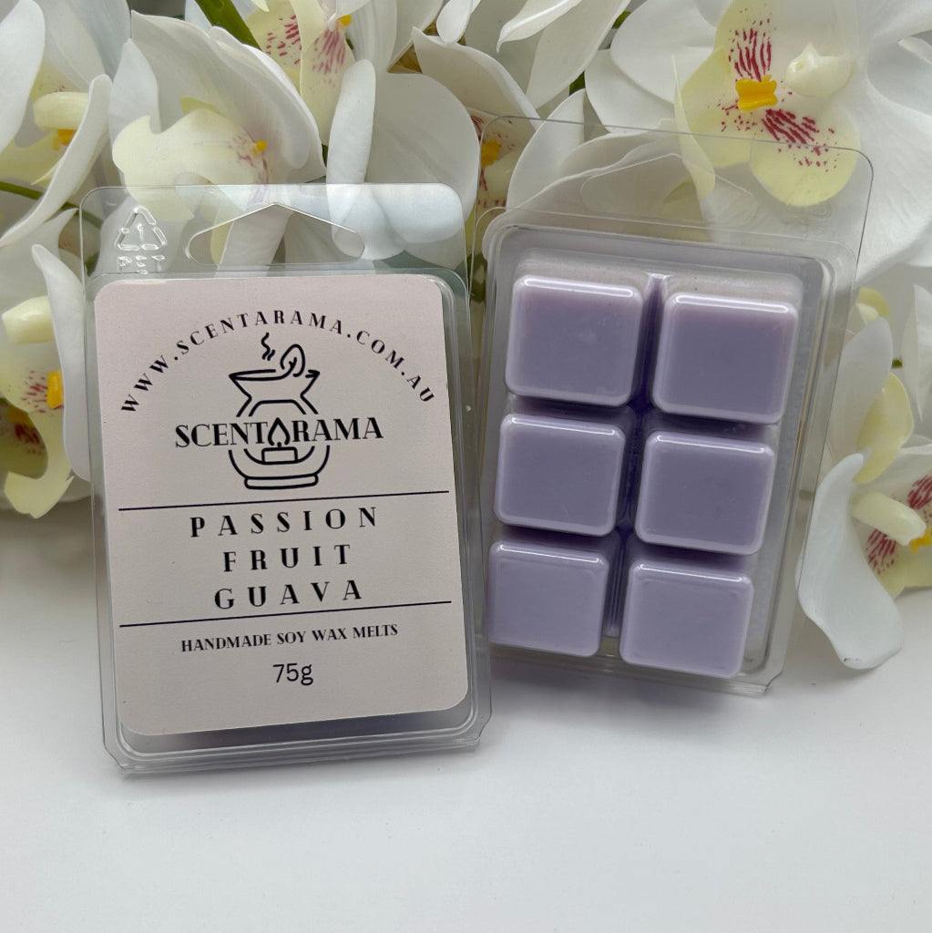 Passionfruit Guava Soy Wax Melt Clamshell Product Photo