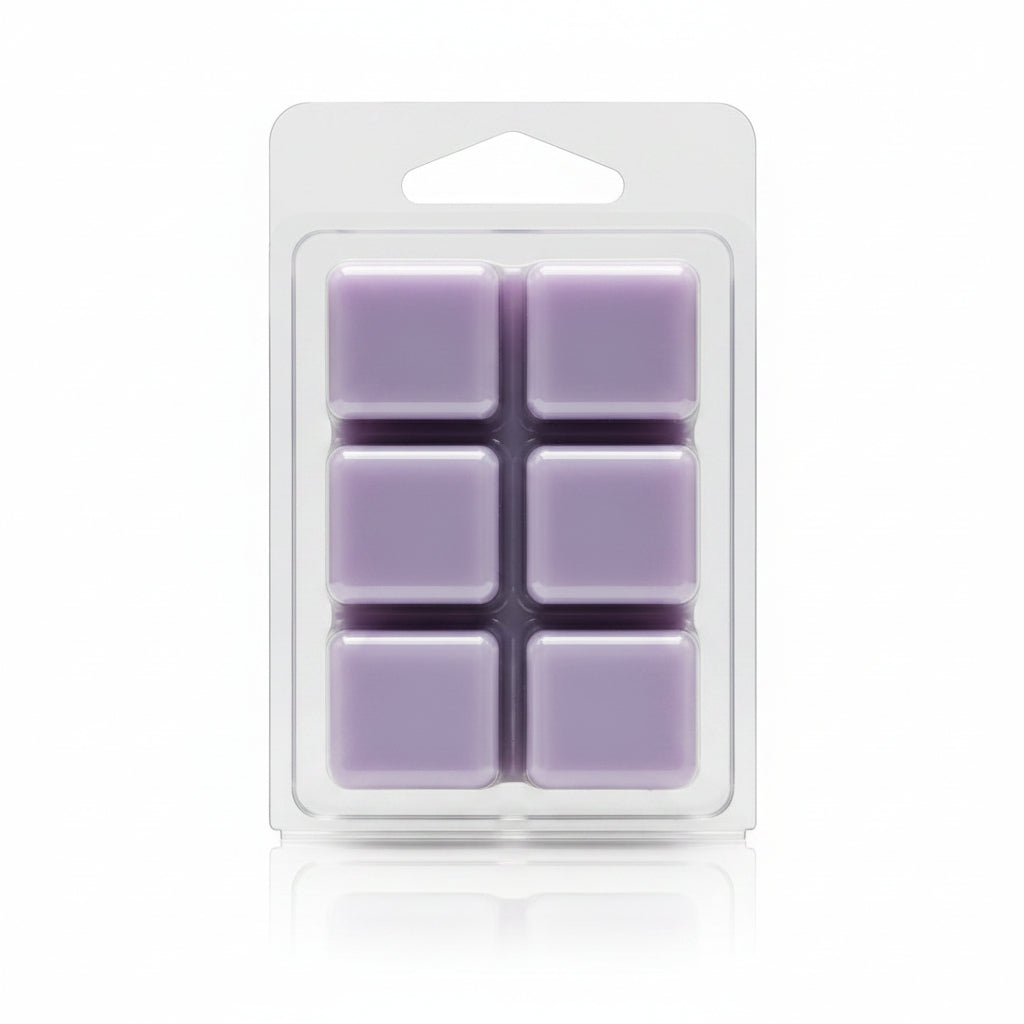 A six-pack of Passionfruit Guava wax melts by Scentarama in a clear plastic clamshell package, set against a neutral light white background.