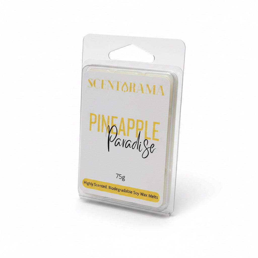 Scentarama Pineapple Paradise wax melt packaging on a white background