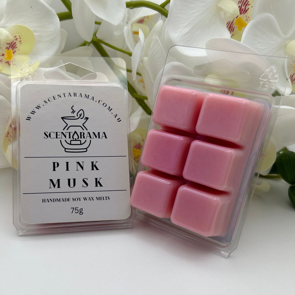 Pink Musk Soy Wax Melt Clamshell Product Photo