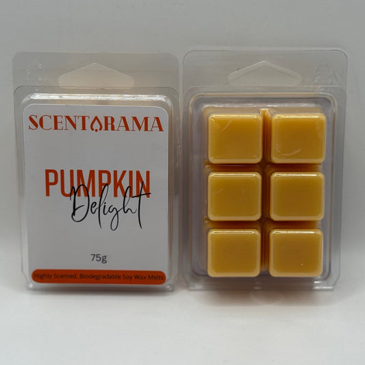 Pumpkin Delight soy wax melt clamshell product photo