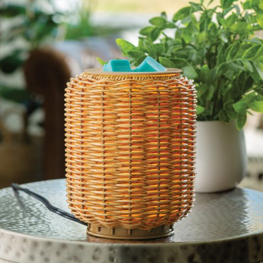 Wicker Lantern Illumination Wax Warmer