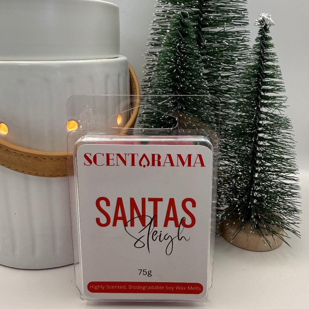 Image of Santas Sleigh Soy Wax Melt Clamshell