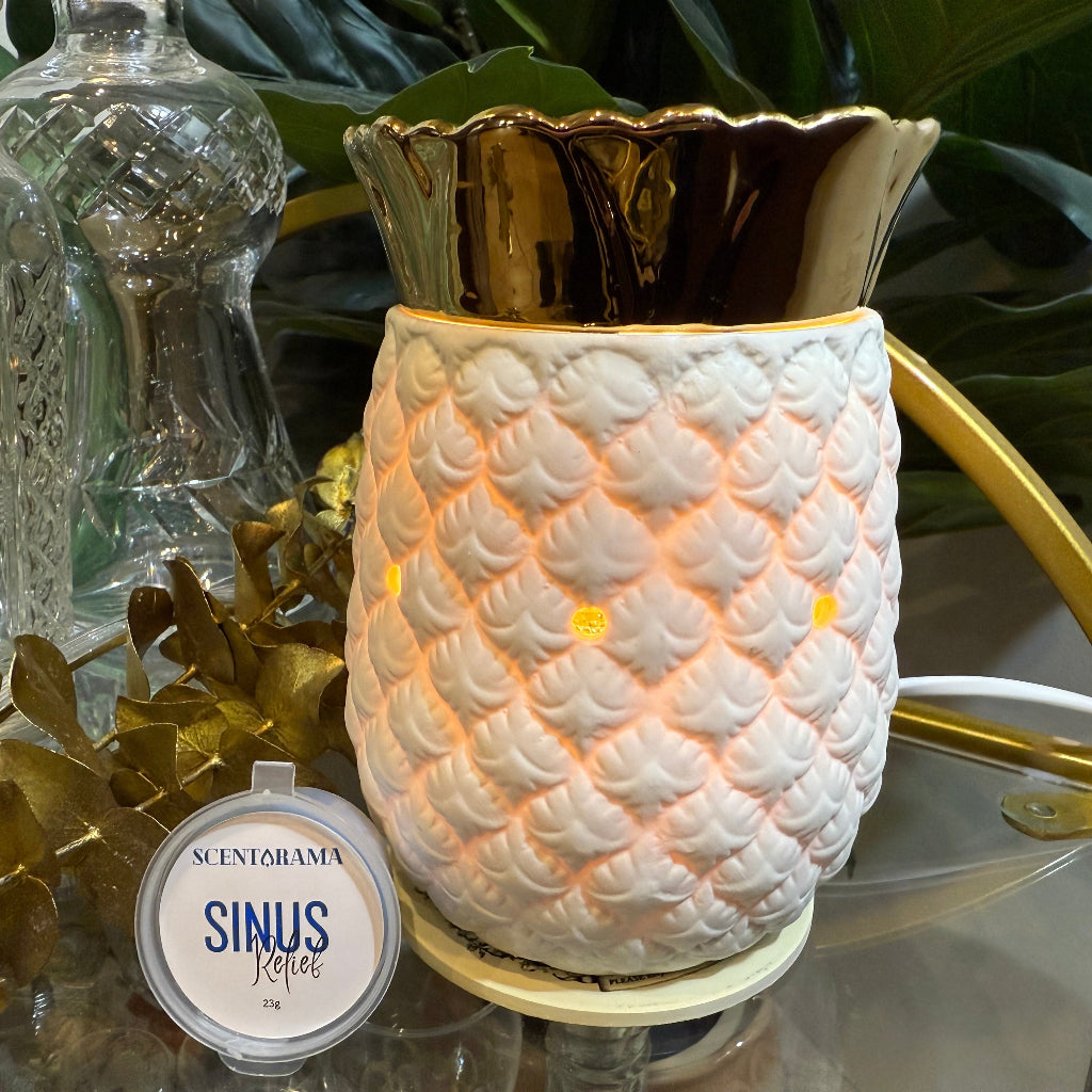 Sinus Relief Mini Pot product photo with pineapple warmer 
