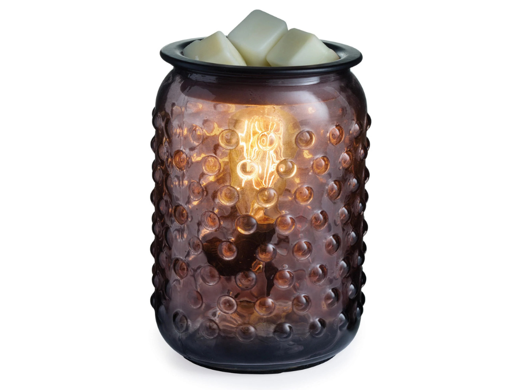 Smokey Hobnail Glass Illumination Wax Warmer